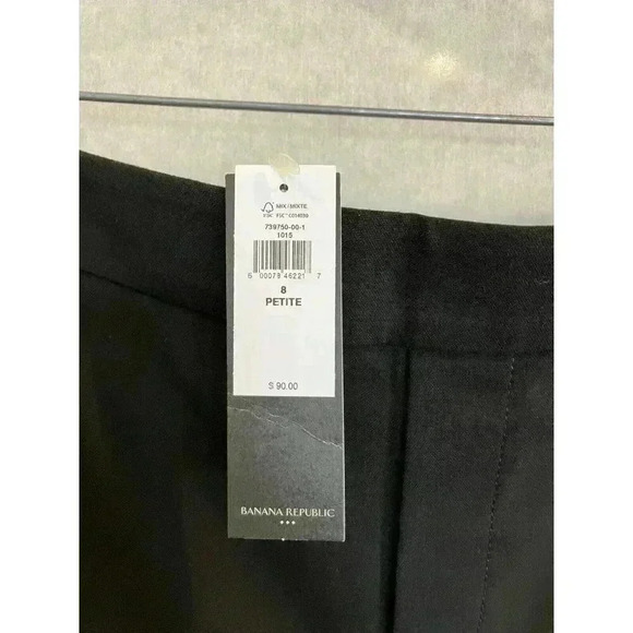 NWT Banana Republic Women's Pull-On Tapered Pants, Black 6P, Pockets MSRP $90 - Picture 5 of 12